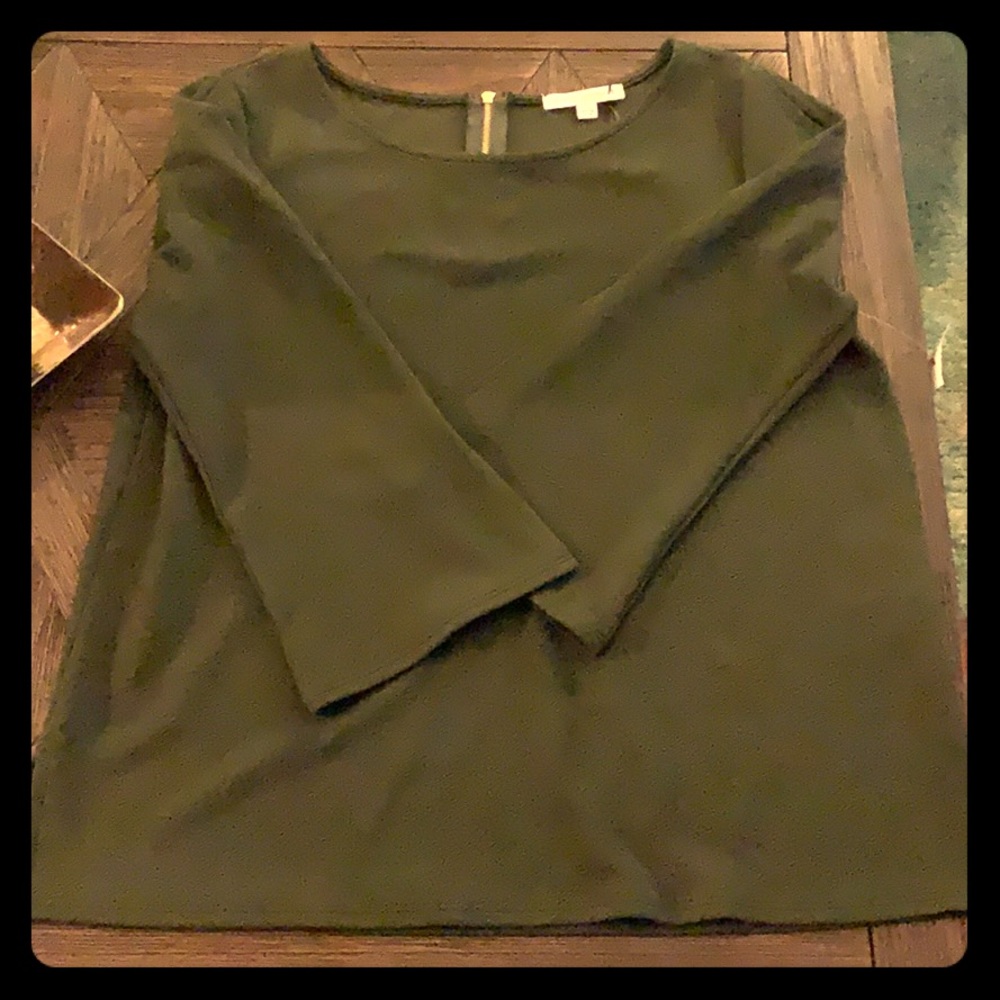 Dark Green Dress Top
